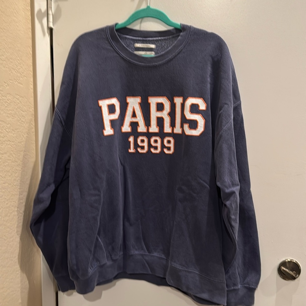 Anthropologie Paris Crew Neck Sweatshirt